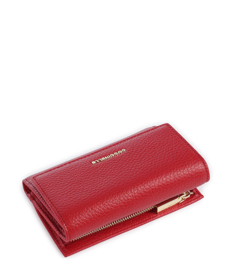 Coccinelle Metallic Soft RFID Wallet scarlet