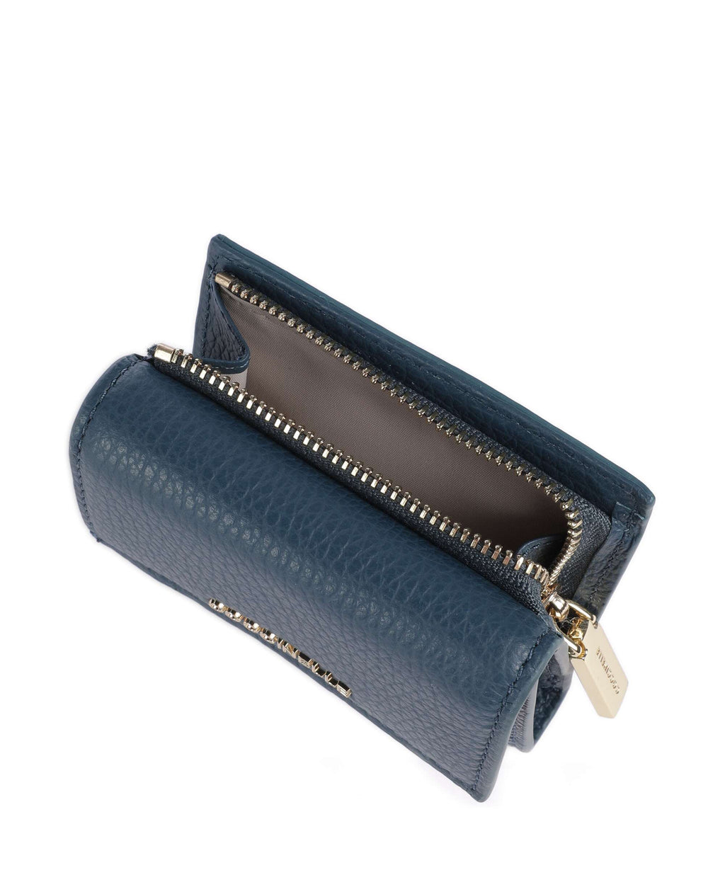 Coccinelle Metallic Soft RFID Wallet deep blue