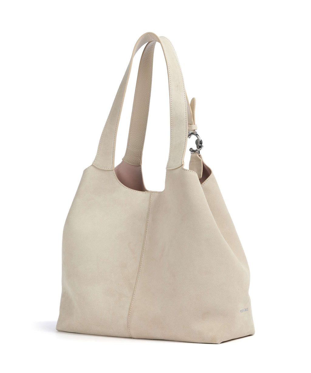 Coccinelle C-Easy Suede Hobo bag sandshell