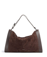 Coccinelle Elinor Suede Borsa hobo brunette