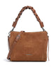 Coccinelle Boheme Suede Handbag cognac