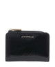 Coccinelle Metallic Shiny Wrinkled Wallet noir