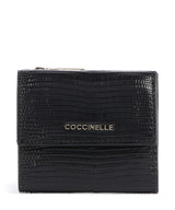 Coccinelle Metallic Lizard RFID Geldbörse noir