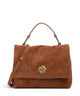 Coccinelle Liya Suede Borsa a mano cognac