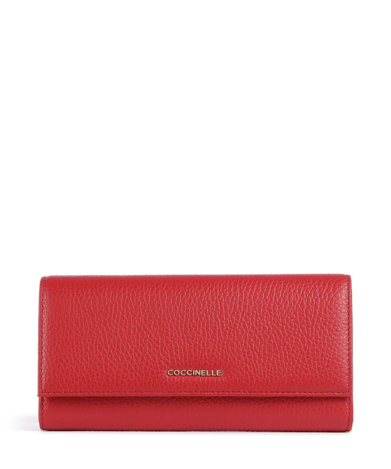 Coccinelle Metallic Soft RFID Wallet scarlet