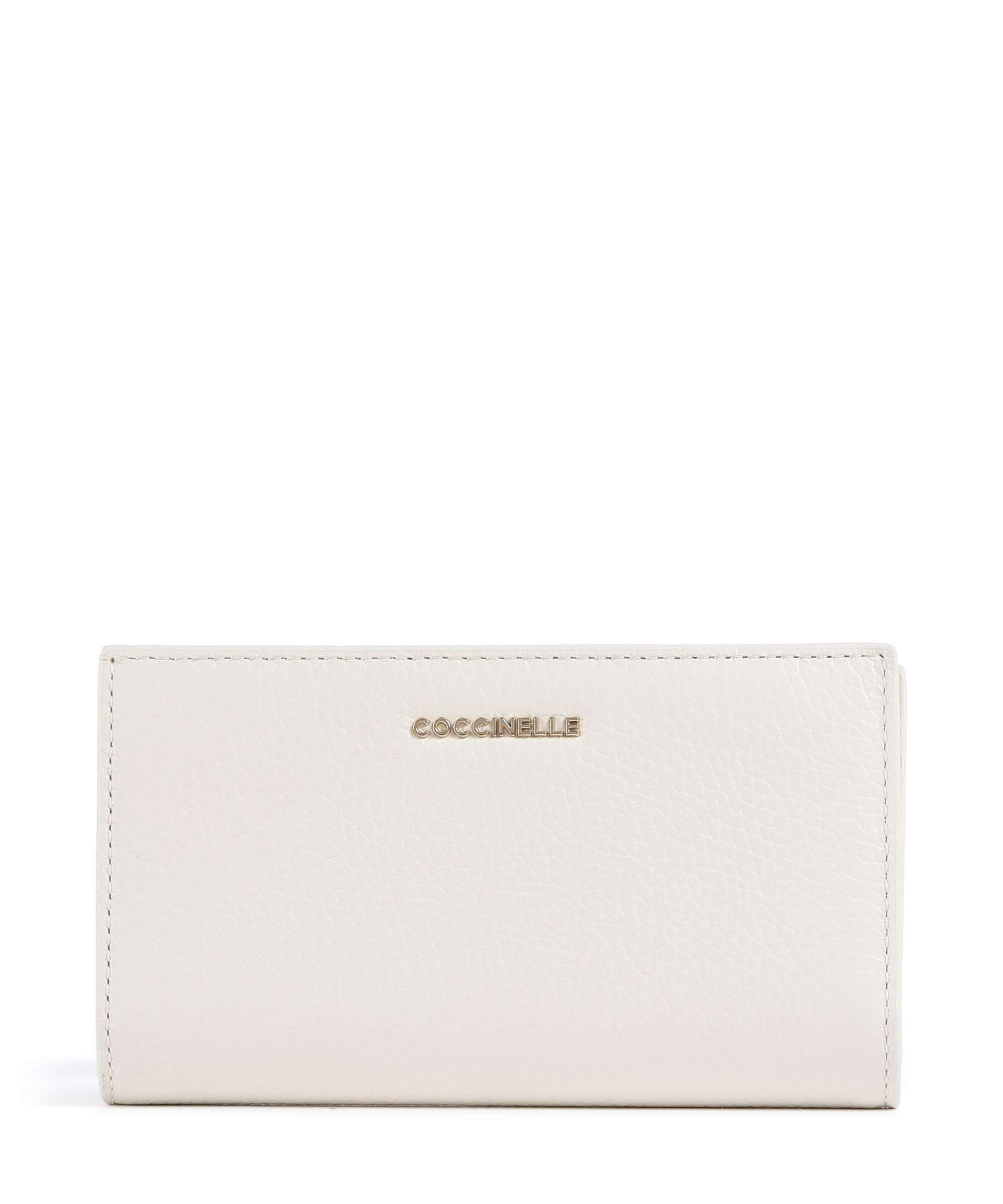 Coccinelle Metallic Soft RFID Wallet pearl