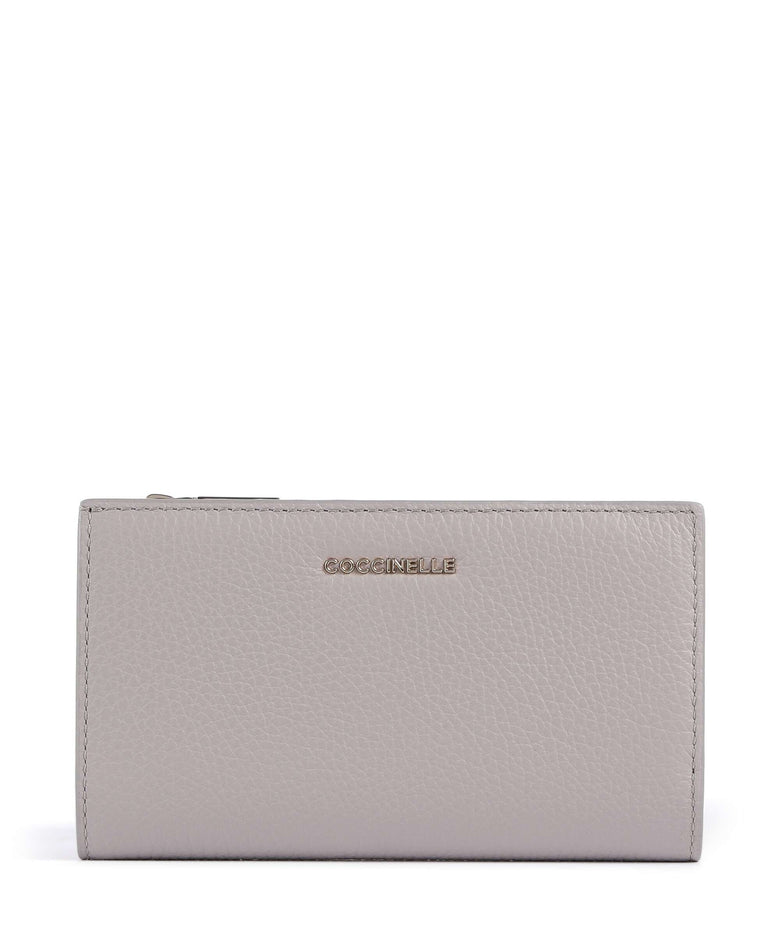 Coccinelle Metallic Soft Wallet oyster