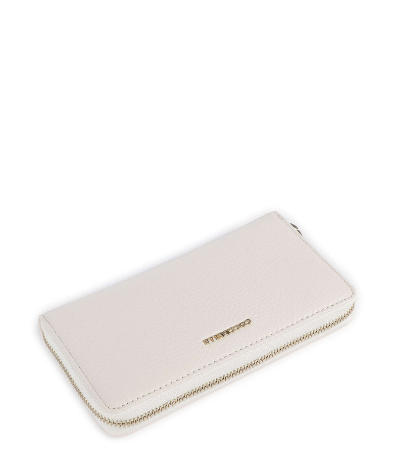 Coccinelle Metallic Soft Wallet pearl