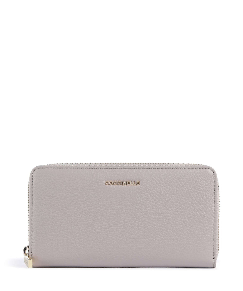 Coccinelle Metallic Soft RFID Wallet oyster