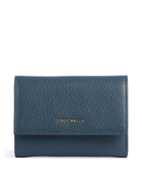 Coccinelle Metallic Soft RFID Geldbörse deep blue