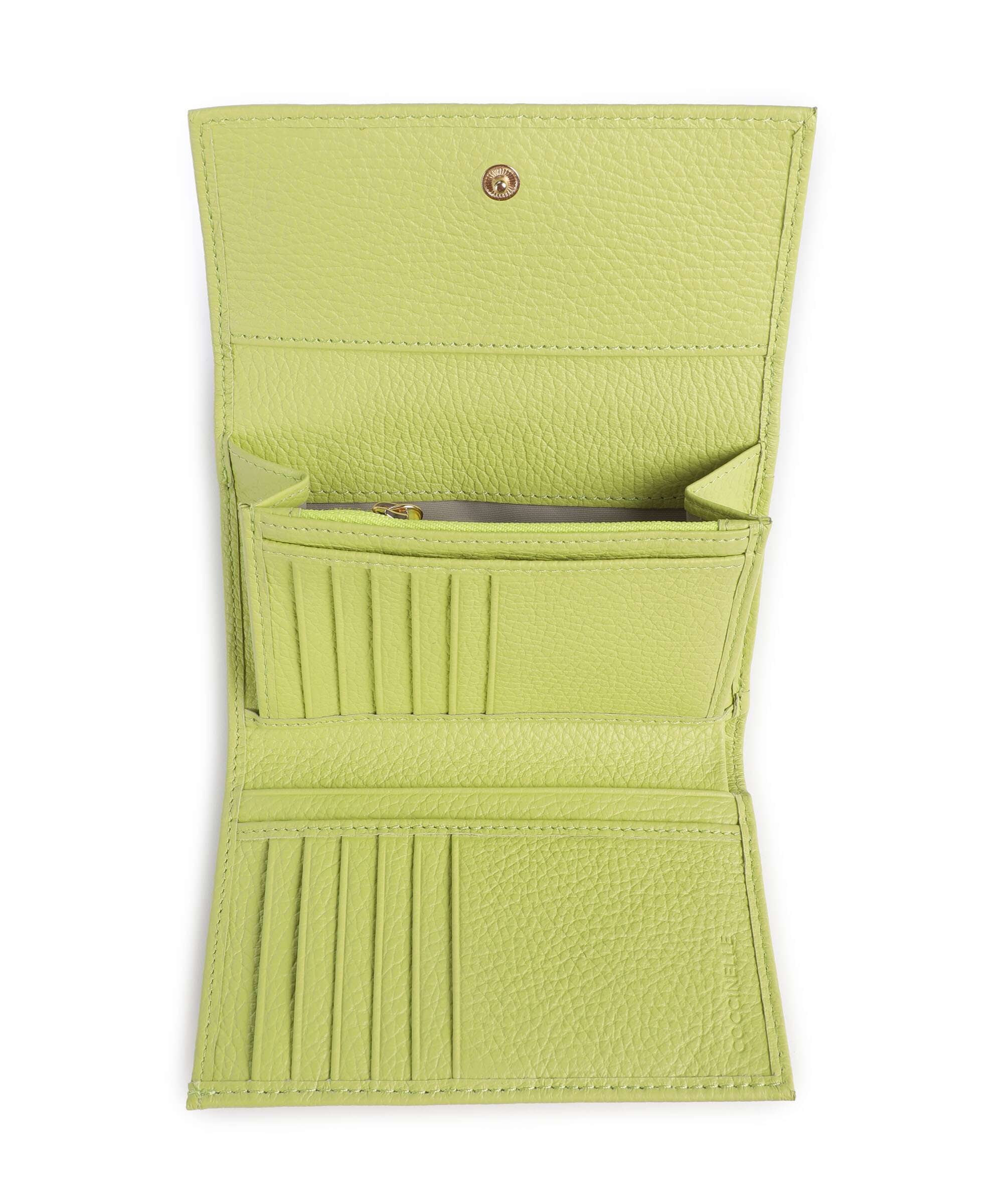 Coccinelle Metallic Soft RFID Wallet green glow