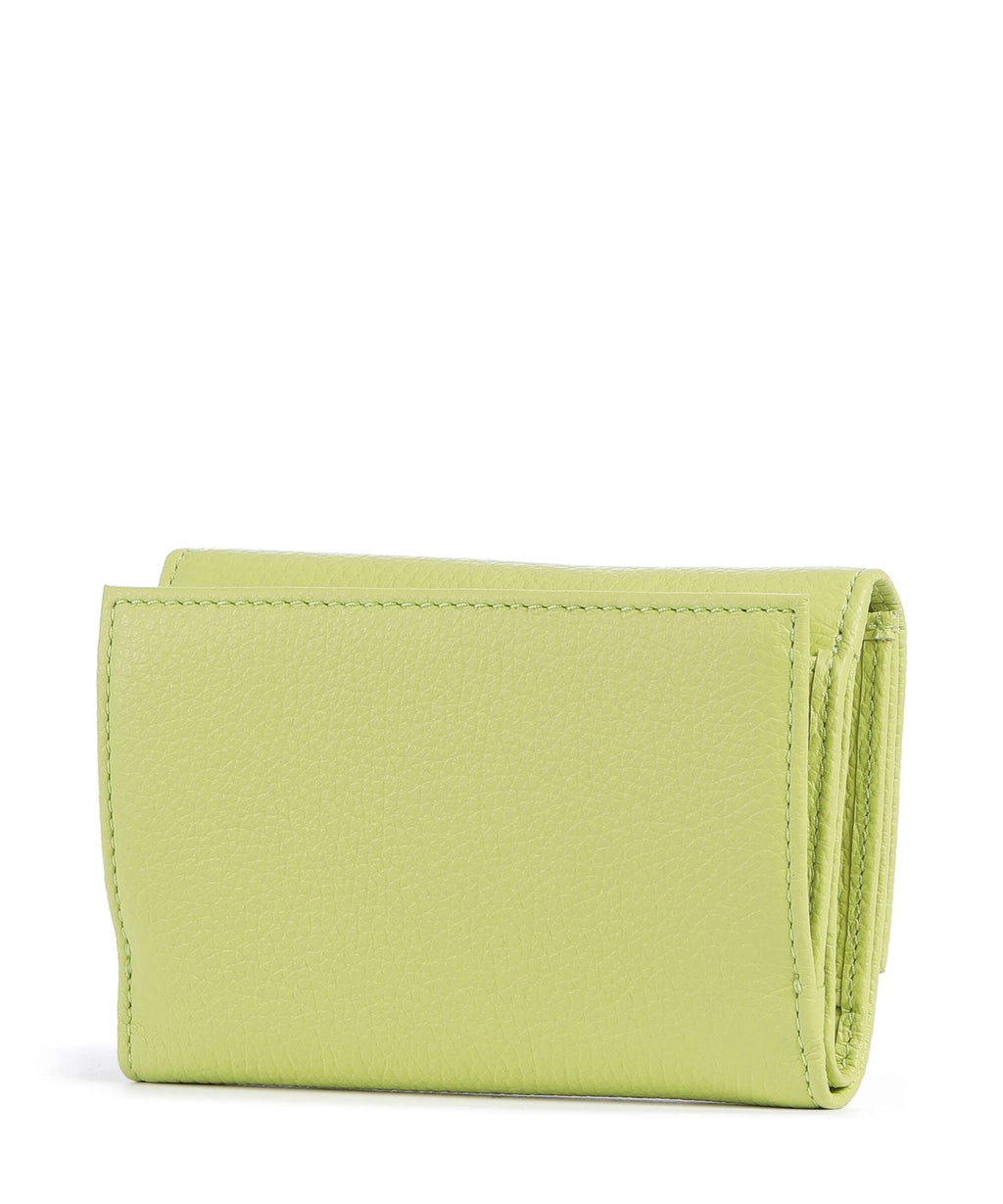 Coccinelle Metallic Soft Wallet green glow