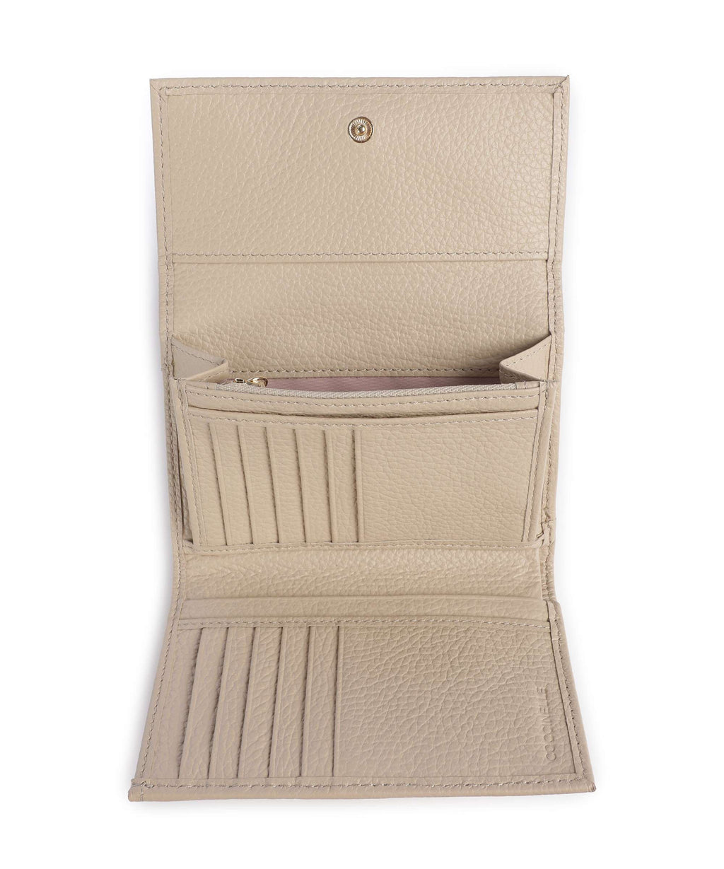 Coccinelle Metallic Soft RFID Wallet sandshell