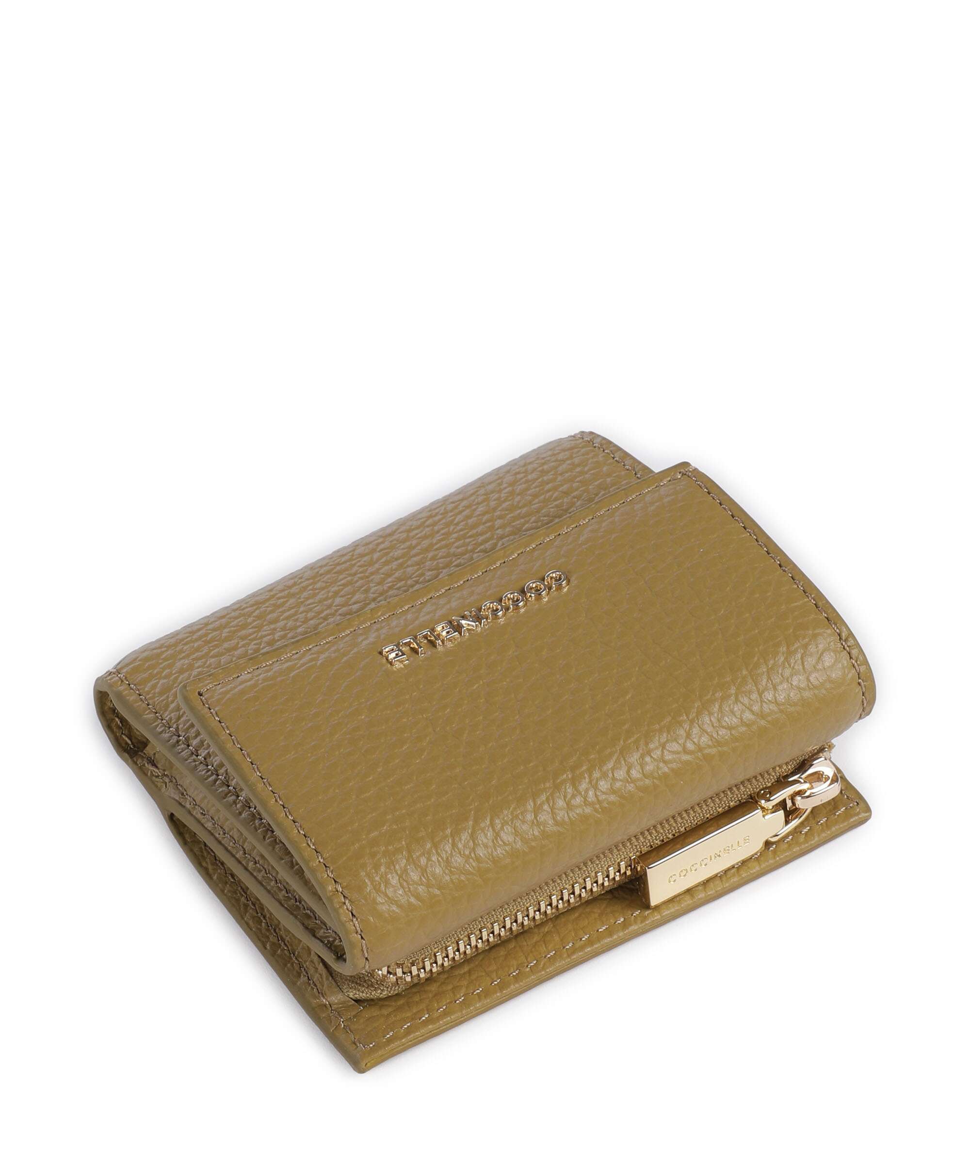 Coccinelle Metallic Soft RFID Wallet seagrass