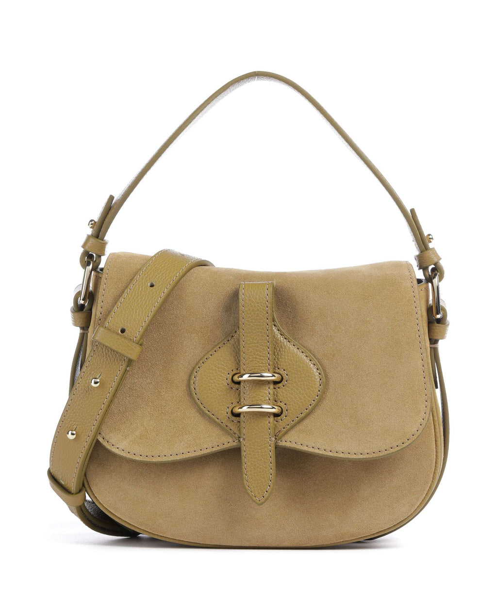 Coccinelle Mavery Suede Handbag seagrass