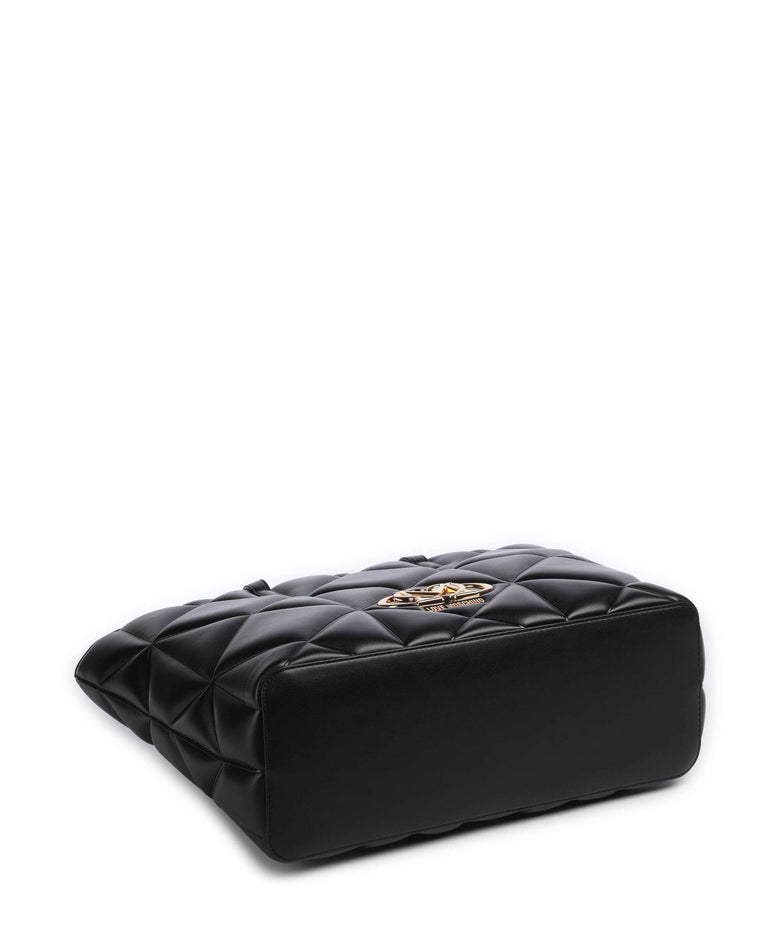 Love Moschino Embossed Q Tote bag black