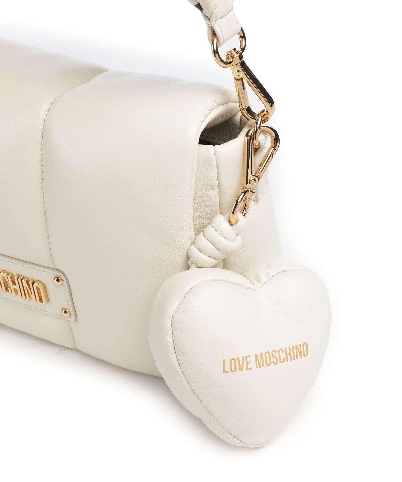 Love Moschino Puffy Shoulder bag ivory/black