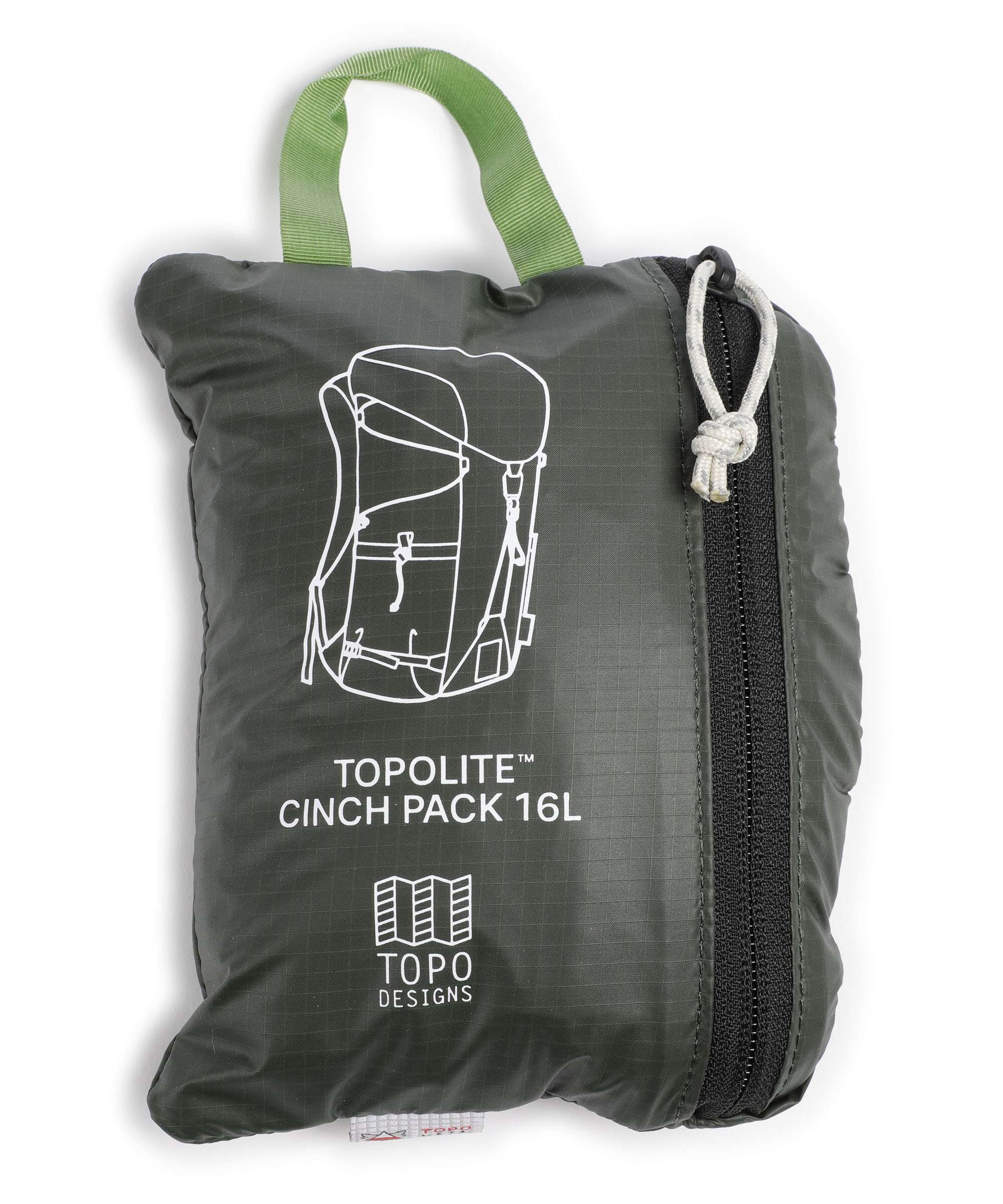 Topo Designs TopoLite 16L Hiking backpack olive