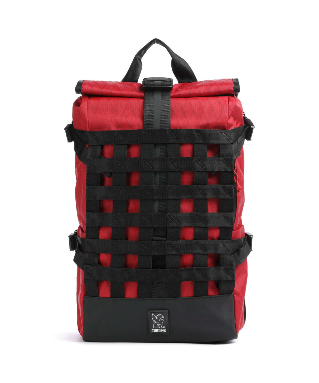 Chrome Barrage 22L Rolltop backpack red