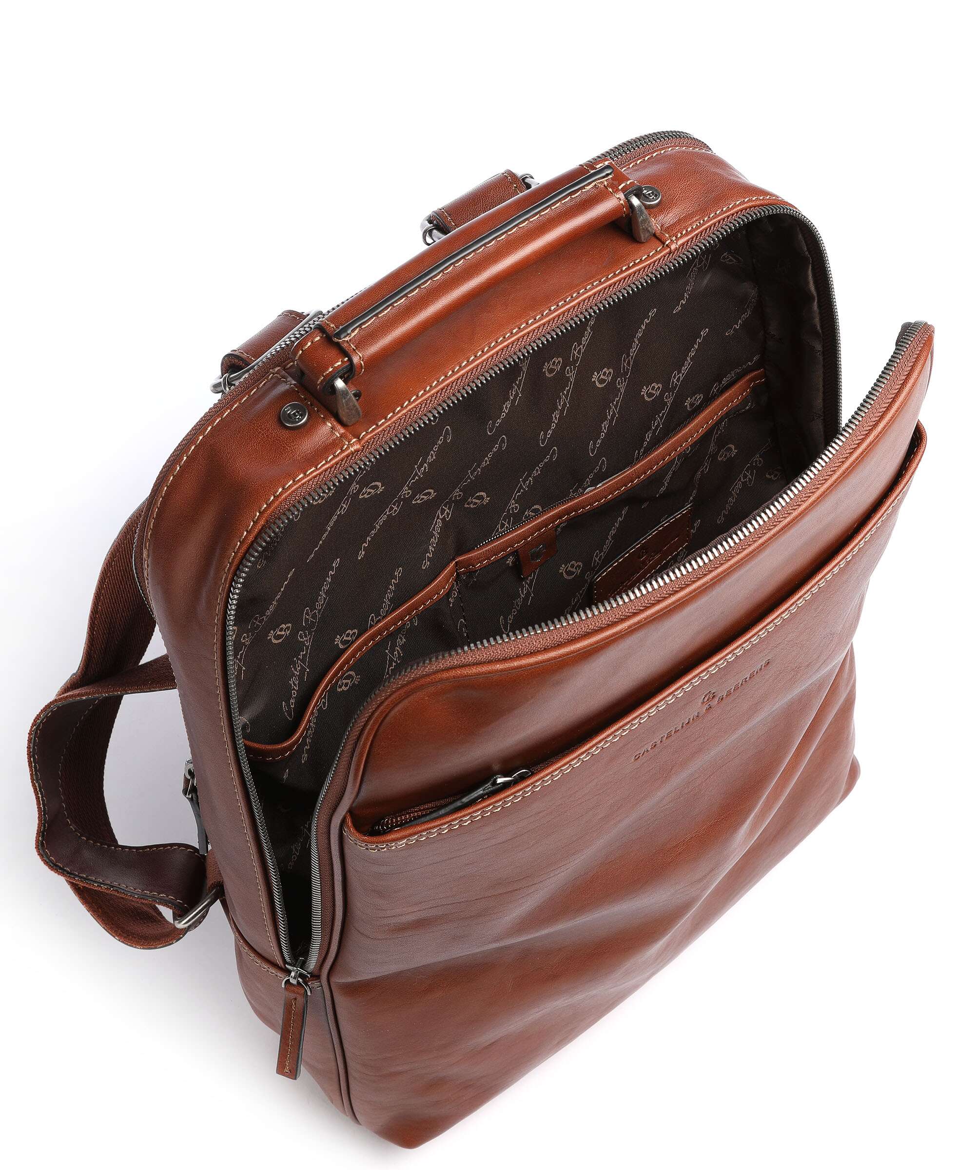 Castelijn & Beerens Verona RFID Backpack light brown