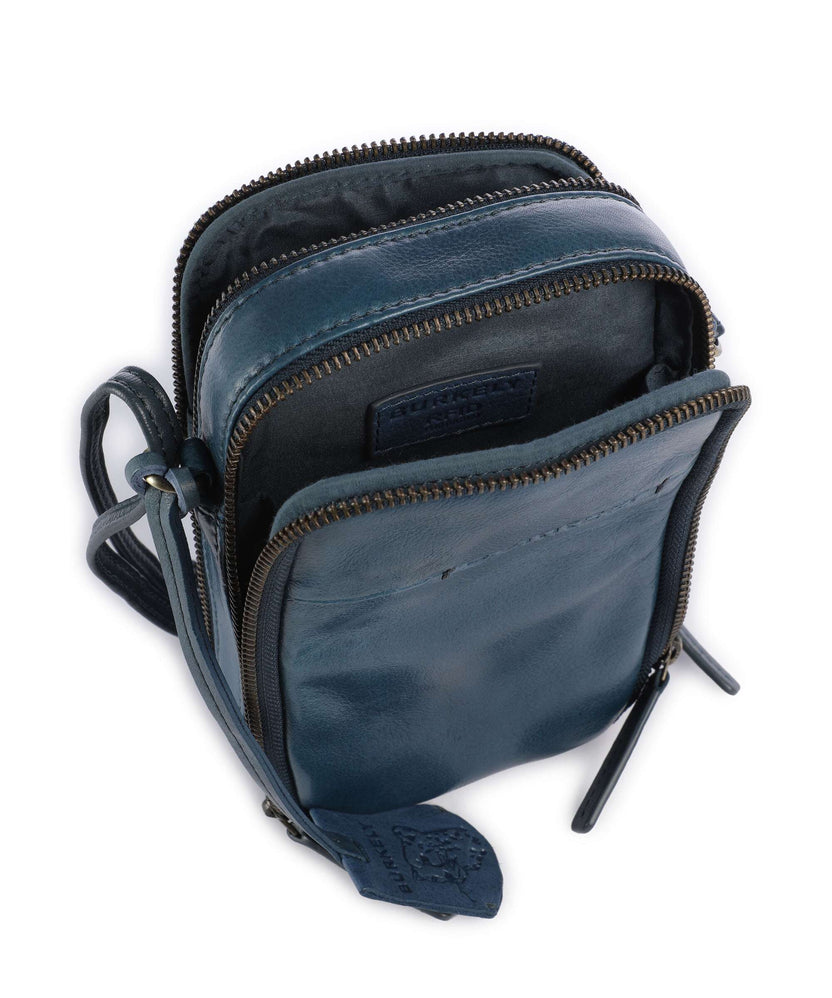 Burkely Natural Norah Phone bag berry blue