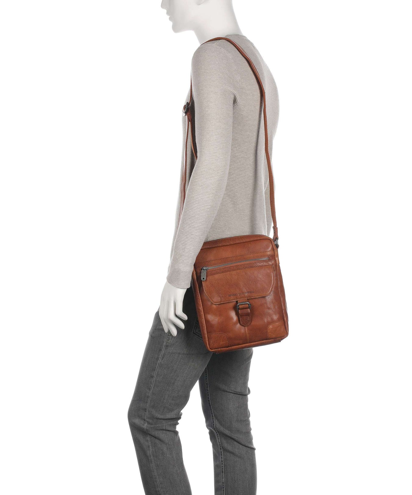 Spikes & Sparrow Bronco Crossbody bag brandy