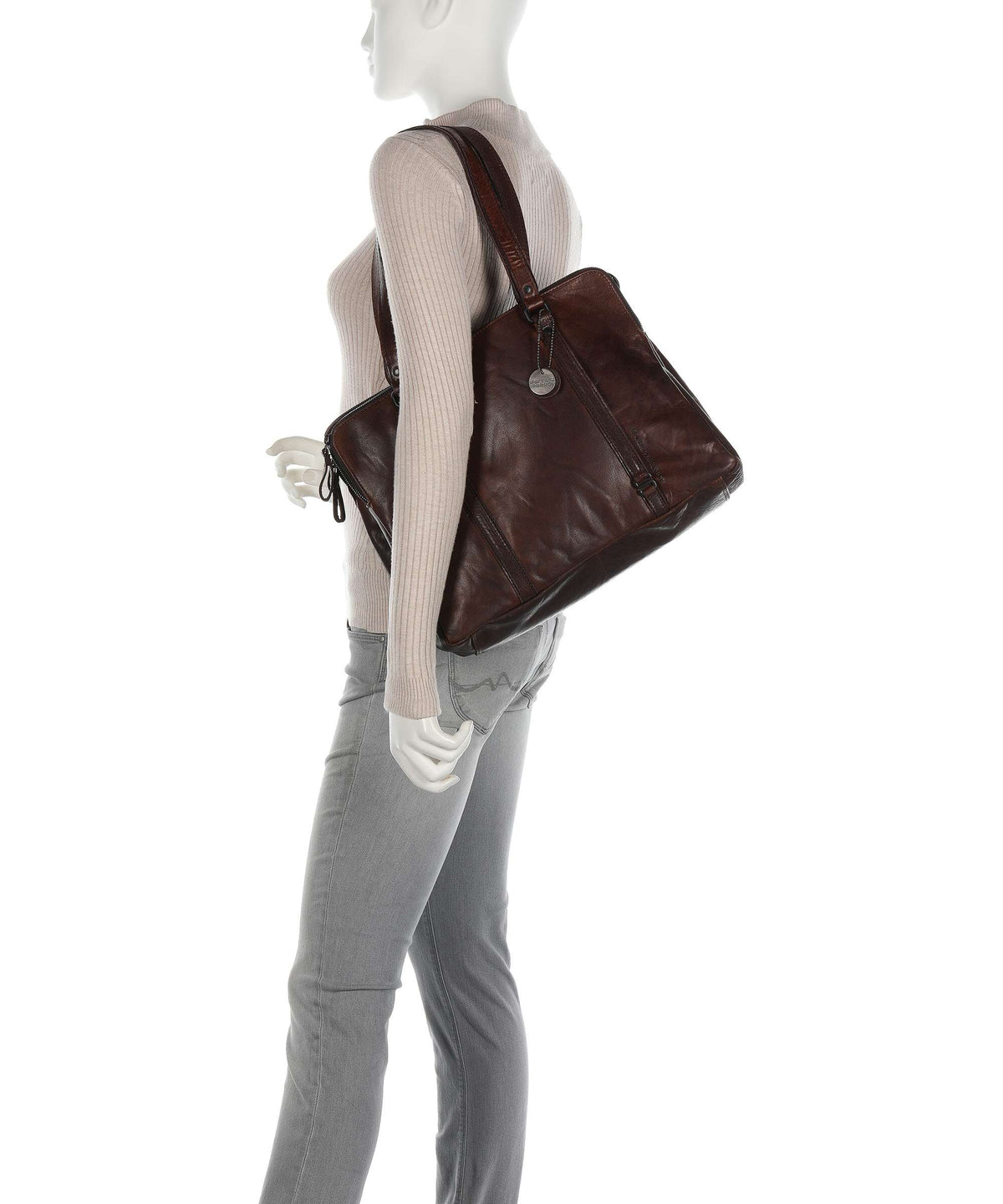 Spikes & Sparrow Bronco Tote bag dark brown