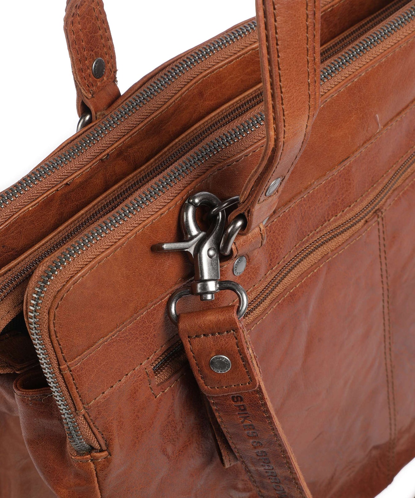 Spikes & Sparrow Bronco Tote bag cognac