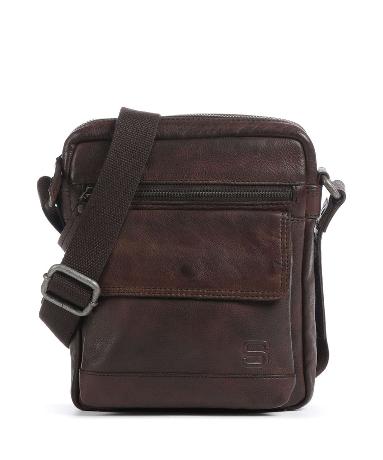 Spikes & Sparrow Apache Crossbody bag dunkelbraun