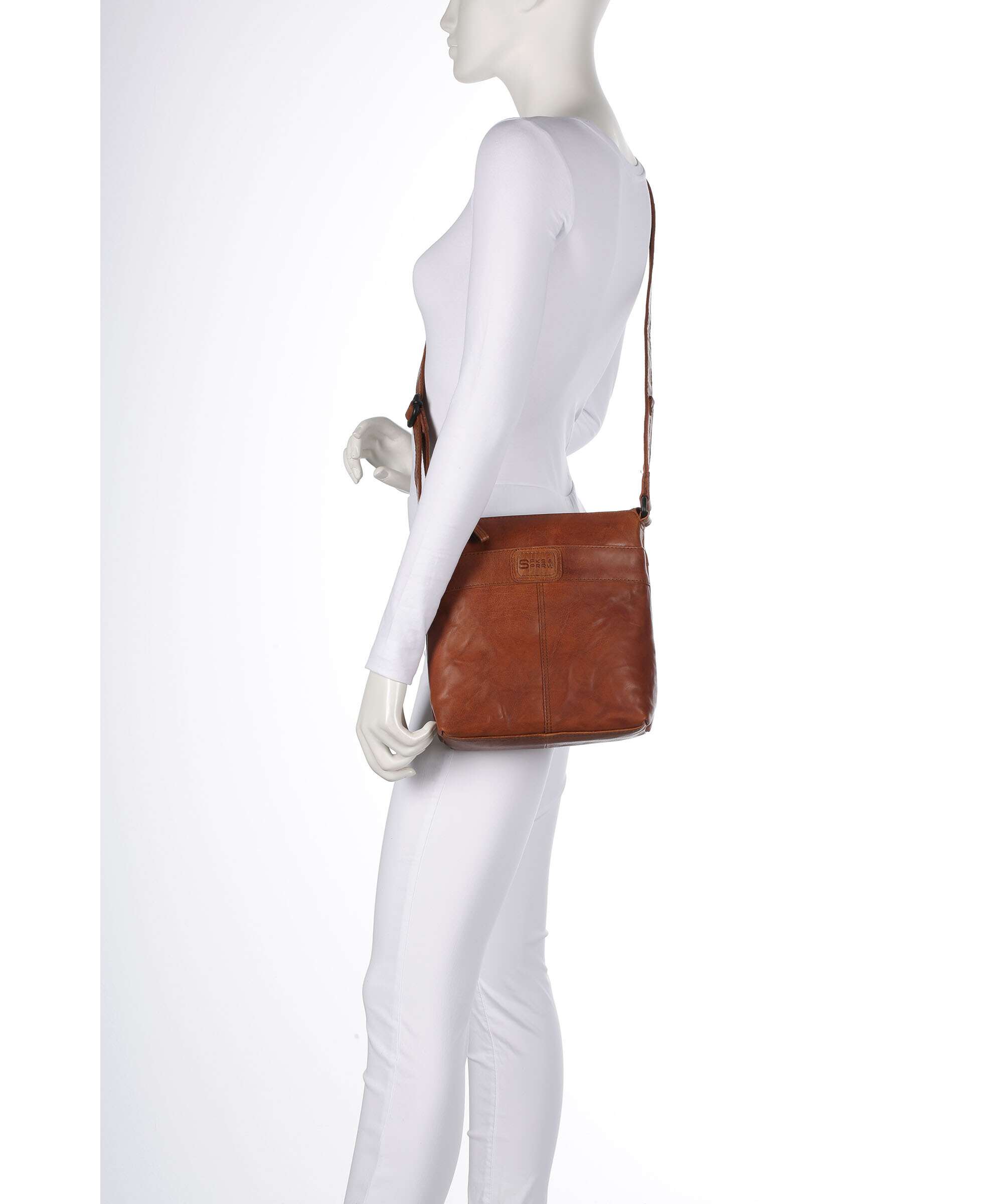 Spikes & Sparrow Bronco Deborah Crossbody bag brandy