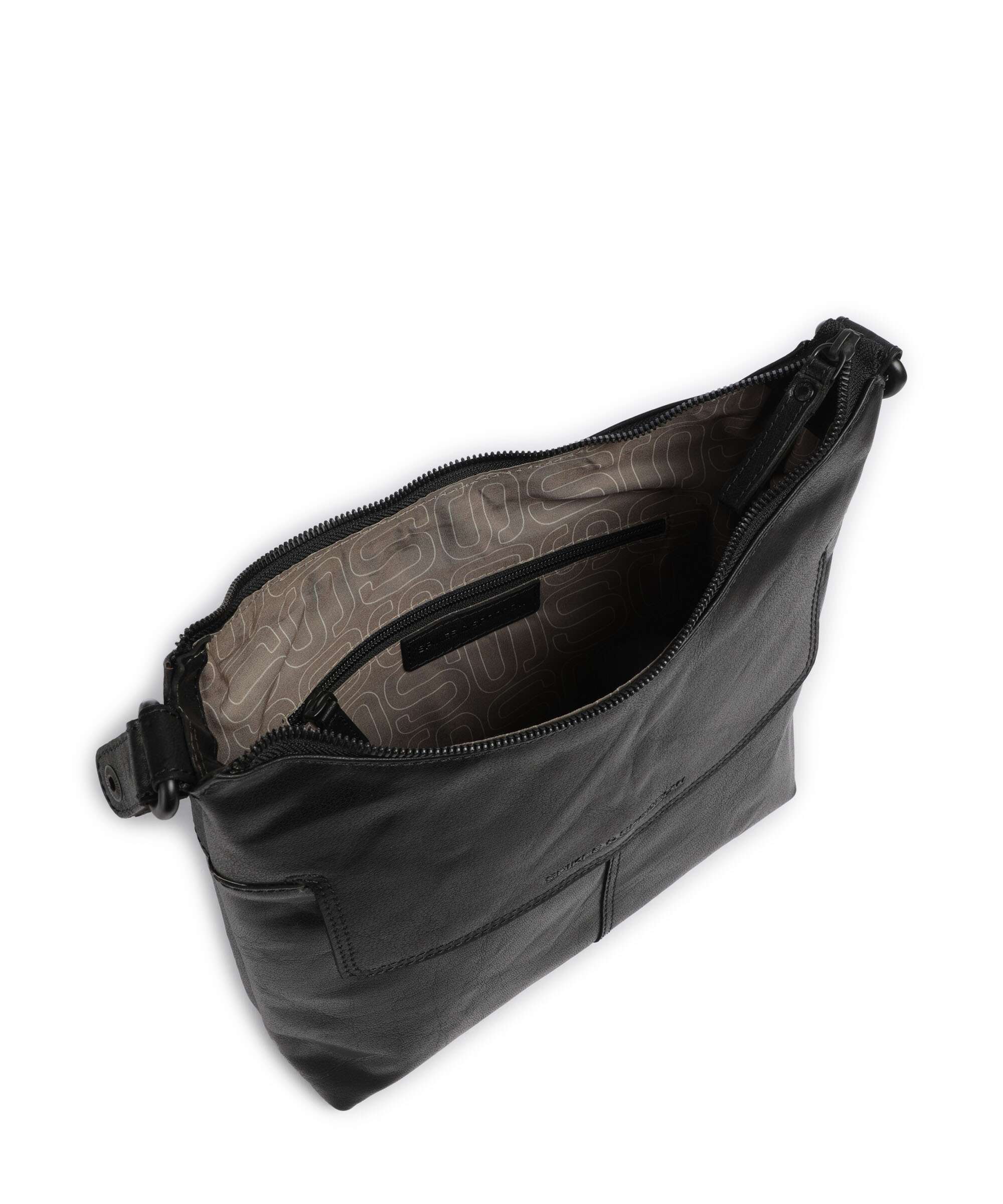 Spikes & Sparrow Bronco Sherrill Hobo bag schwarz