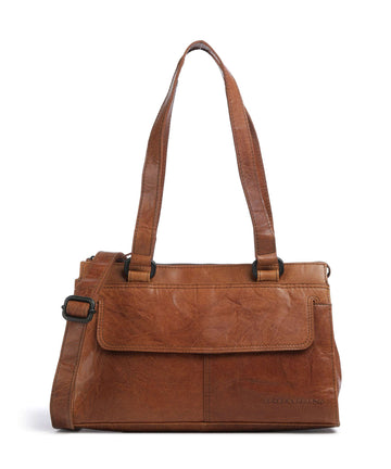 Spikes & Sparrow Bronco Amity Borsa a spalla brandy