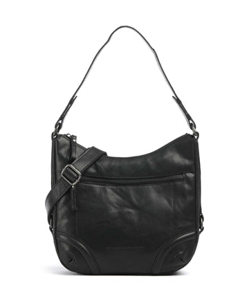 Spikes & Sparrow Bronco Candee Beuteltasche schwarz