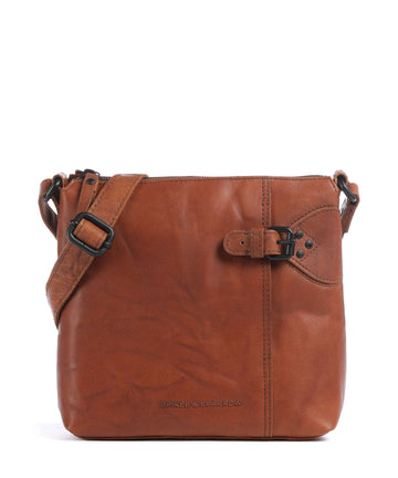 Spikes & Sparrow Bronco Serina Borsa a tracolla brandy