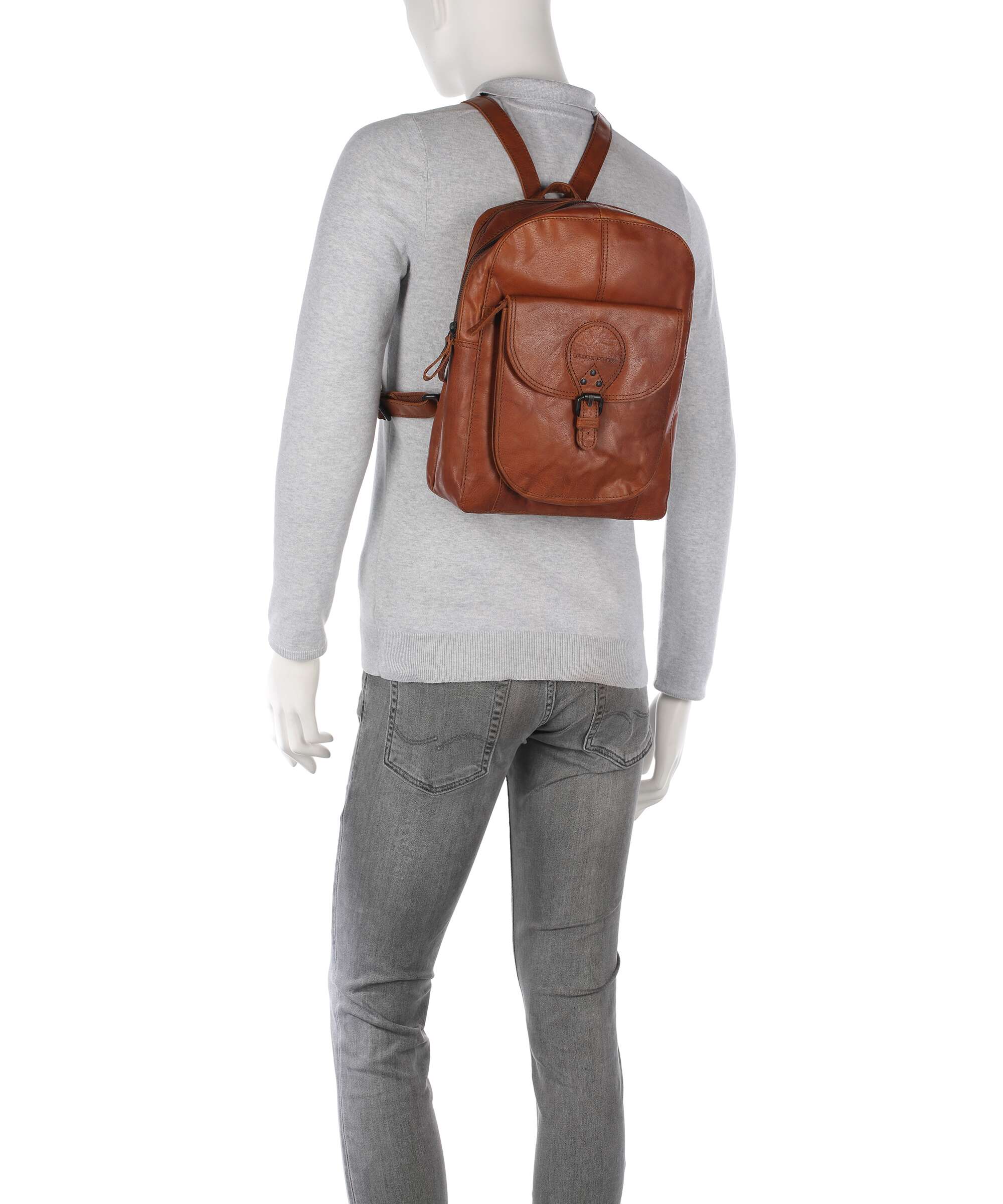 Spikes & Sparrow Bronco May Backpack brandy
