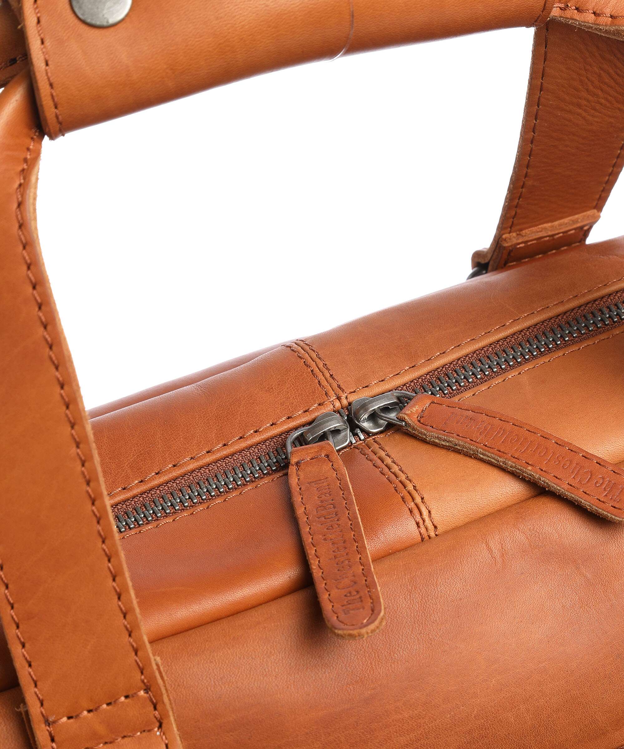 The Chesterfield Brand Manhattan Briefcase cognac