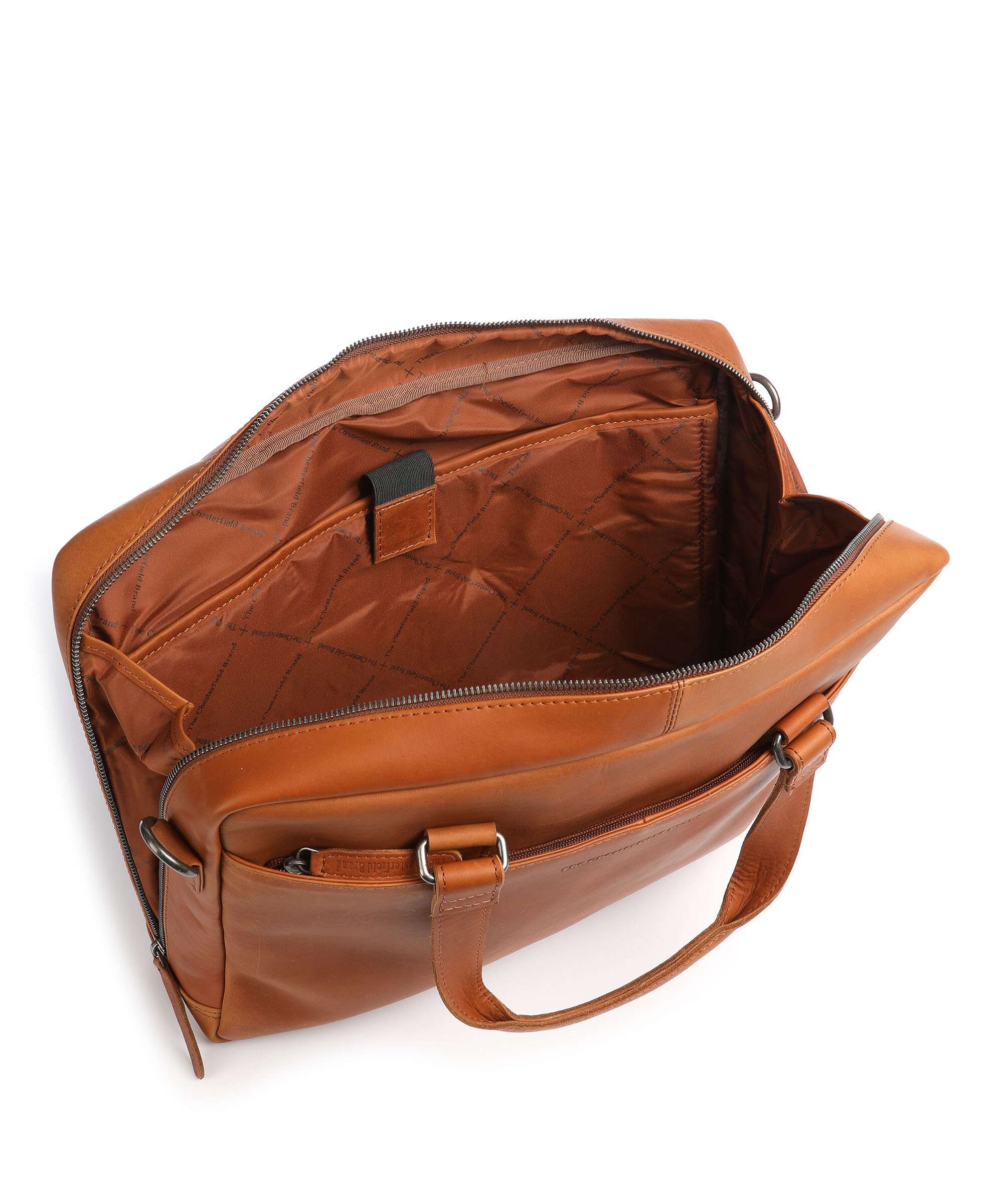 The Chesterfield Brand Manhattan Briefcase cognac