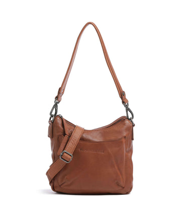 The Chesterfield Brand Washed Waxed Cow Caroline Schultertasche cognac