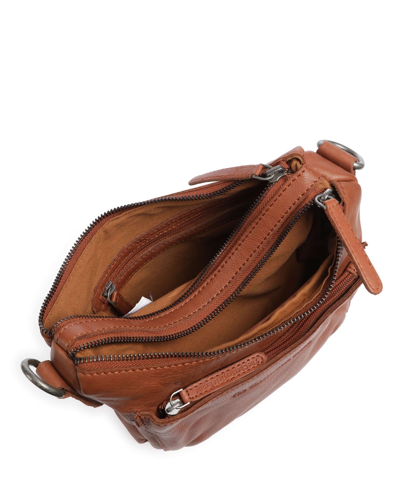 The Chesterfield Brand Washed Waxed Cow Caroline Shoulder bag cognac