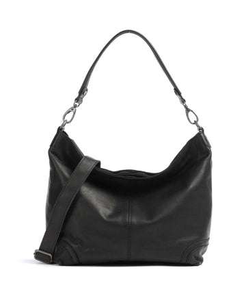 The Chesterfield Brand Washed Waxed Cow Bolivia Beuteltasche black