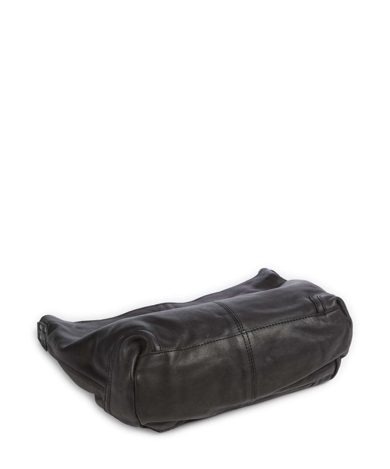 The Chesterfield Brand Washed Waxed Cow Bolivia Hobo bag black
