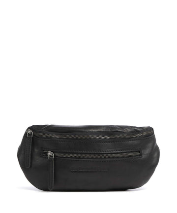 The Chesterfield Brand Washed Waxed Cow Severo Gürteltasche black