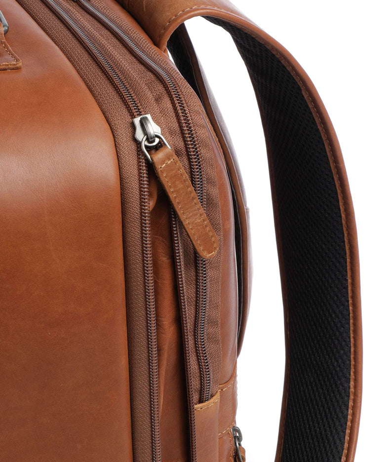 The Chesterfield Brand Cow Wax Pull Up Jamaica Backpack cognac