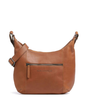 The Chesterfield Brand Cow Wax Pull Up Arlette Beuteltasche cognac