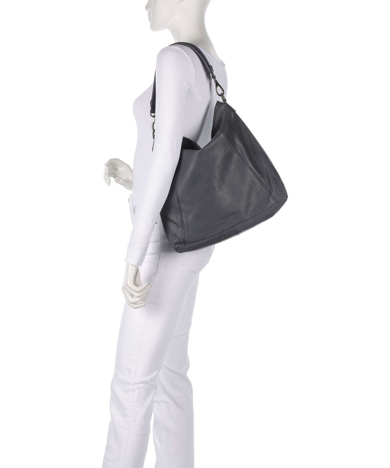 The Chesterfield Brand Washed Waxed Cow Sintra Hobo bag navy