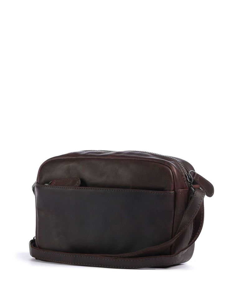 The Chesterfield Brand Cow Wax Pull Up Arona Crossbody bag brown