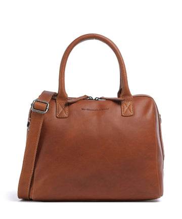 The Chesterfield Brand Cow Wax Pull Up Langton Handtasche cognac