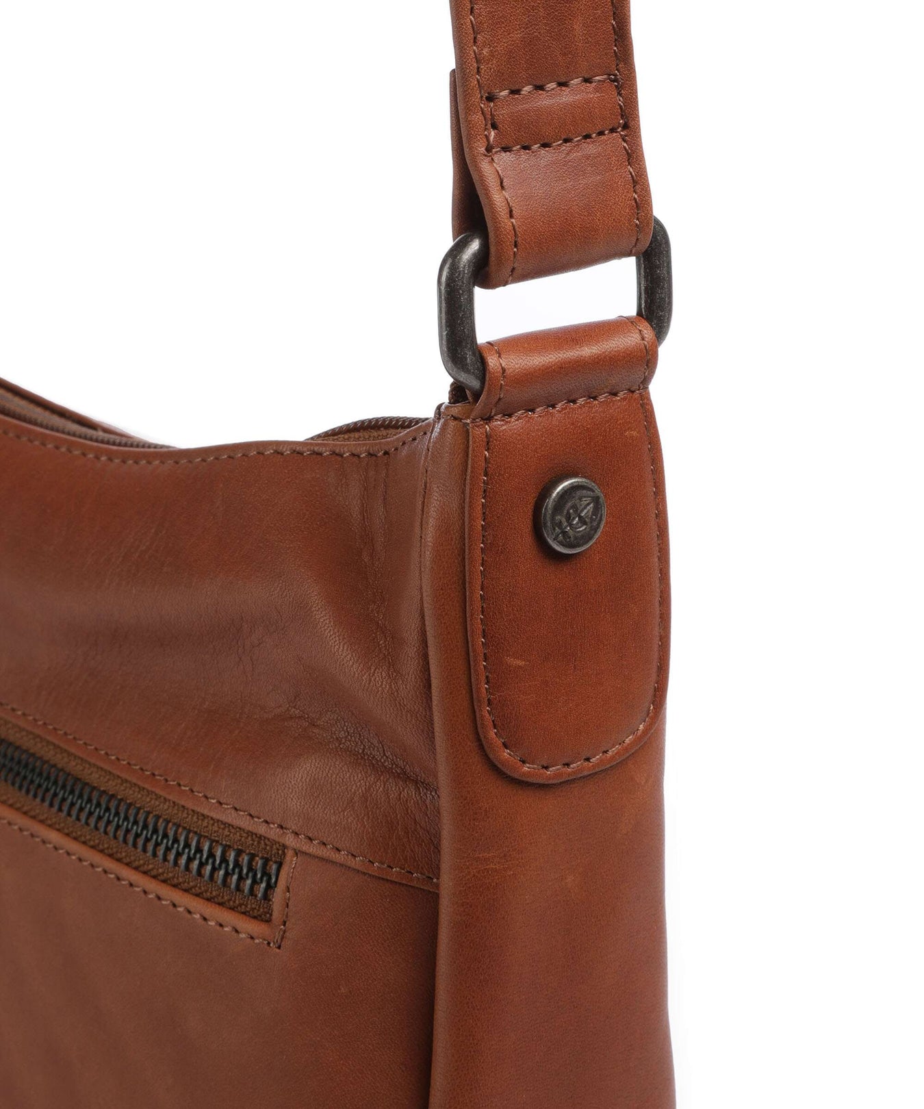 The Chesterfield Brand Cow Wax Pull Up Loraine Crossbody bag cognac