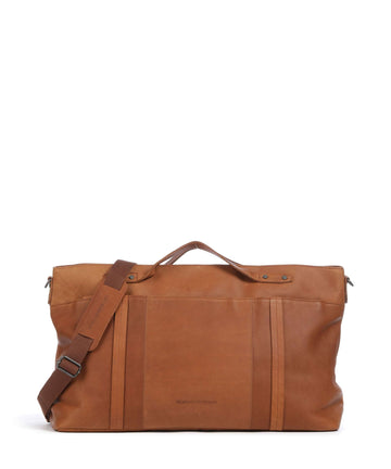 The Chesterfield Brand Cow Wax Pull Up Mark Weekender cognac