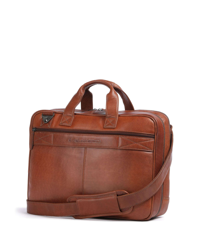 The Chesterfield Brand Novum Iseo Briefcase cognac